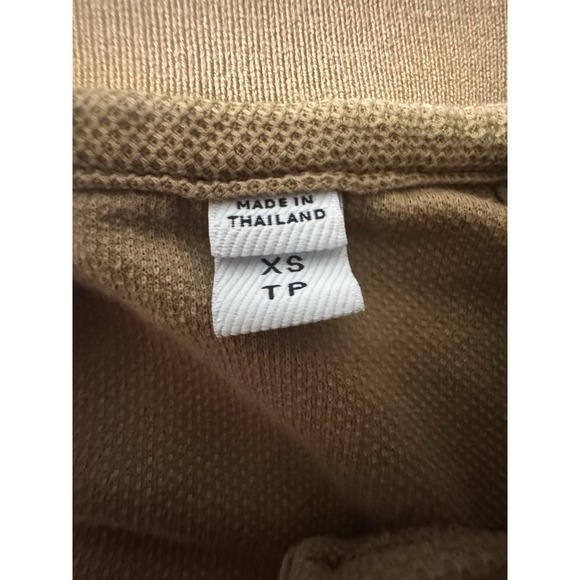 Burberry Men's Tan Polo Shirt TB Logo Cotton Short Sleeve Size XS - Picture 6 of 9